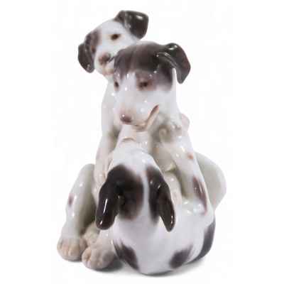 Статуэтка Резвящиеся щенки фарфор, Bing & Grondahl Дания 1920-30-е гг. 20х12,5 см. Копенгаген, Дания. фабрика Bing - Gröndahl 1920-30 гг
