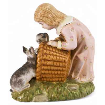 Скульптура «Девочка с кроликами» Германия. XX век