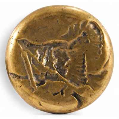 Панно-пепельница «Глухарь на ветке» Вена, Австрия конец XIX — начало XX вв