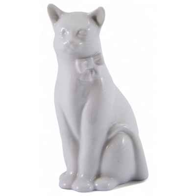 Скульптура Кот с бантиком фарфор, Херенд (Herend) Венгрия 1940-е гг. H-11,5 см. Венгрия, фабрика «Herend» 1940-е гг