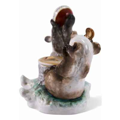 Чернильница Медвежата фарфор, ЛФЗ СССР 1950-60е гг. Ленинград Исполнитель: ЛФЗ 1950-60 гг