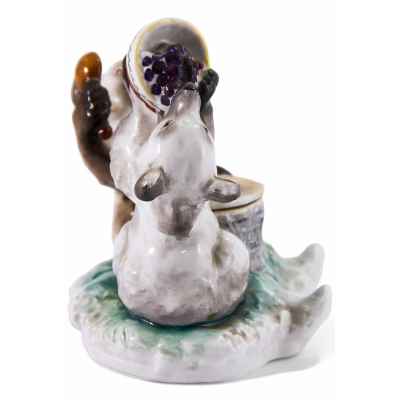 Чернильница Медвежата фарфор, ЛФЗ СССР 1950-60е гг. Ленинград Исполнитель: ЛФЗ 1950-60 гг