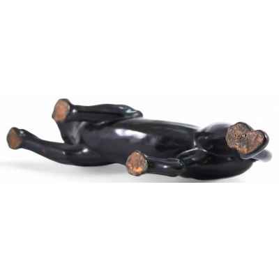 Скульптура Пантера керамика Европа 1920-30-е гг. 41х14 см. Европа 1920-1930 гг