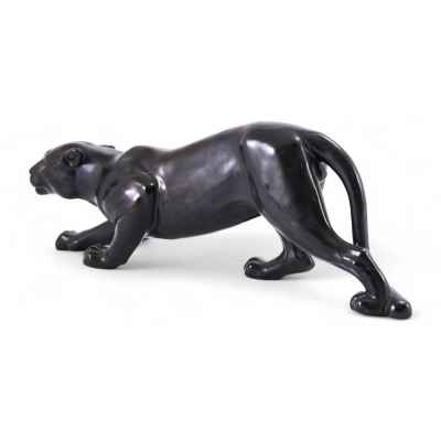 Скульптура Пантера керамика Европа 1920-30-е гг. 41х14 см. Европа 1920-1930 гг