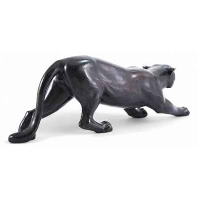 Скульптура Пантера керамика Европа 1920-30-е гг. 41х14 см. Европа 1920-1930 гг