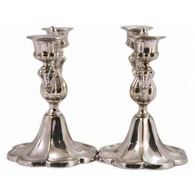 Парные канделябры Австрия «Berndorf» Берндорф, Австрия последняя четверть XIX начало XX вв