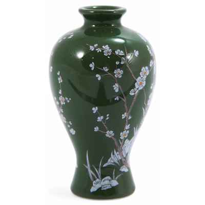 Японская декоративная ваза Franklin Mint с цветами сакуры Япония около 1980 г