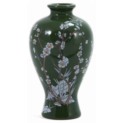 Японская декоративная ваза Franklin Mint с цветами сакуры Япония около 1980 г