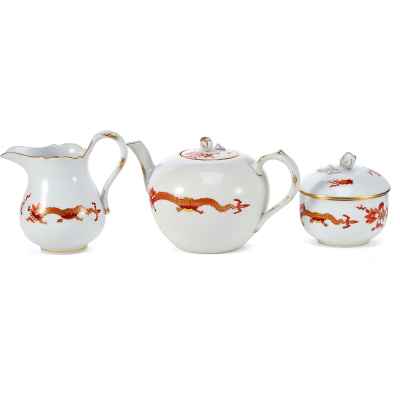 Чайный сервиз шинуазри Китайский дракон фарфор, Мейссен (Meissen) Германия 1930 гг. Германия Исполнитель: фабрика «Meissen» 1930 гг