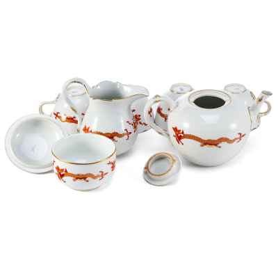 Чайный сервиз шинуазри Китайский дракон фарфор, Мейссен (Meissen) Германия 1930 гг. Германия Исполнитель: фабрика «Meissen» 1930 гг
