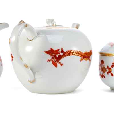 Чайный сервиз шинуазри Китайский дракон фарфор, Мейссен (Meissen) Германия 1930 гг. Германия Исполнитель: фабрика «Meissen» 1930 гг