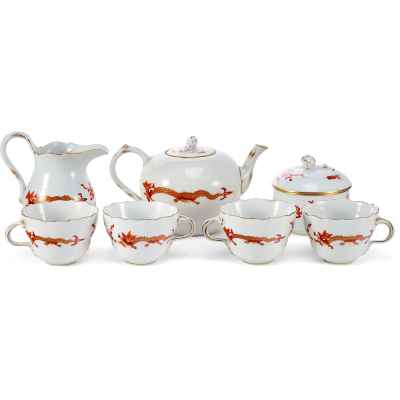 Чайный сервиз шинуазри Китайский дракон фарфор, Мейссен (Meissen) Германия 1930 гг. Германия Исполнитель: фабрика «Meissen» 1930 гг