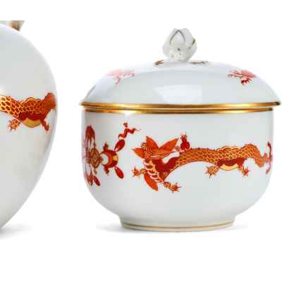 Чайный сервиз шинуазри Китайский дракон фарфор, Мейссен (Meissen) Германия 1930 гг. Германия Исполнитель: фабрика «Meissen» 1930 гг