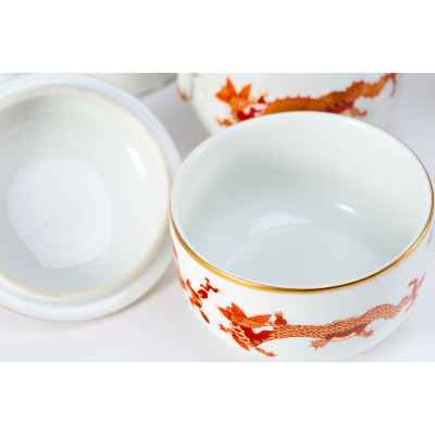 Чайный сервиз шинуазри Китайский дракон фарфор, Мейссен (Meissen) Германия 1930 гг. Германия Исполнитель: фабрика «Meissen» 1930 гг