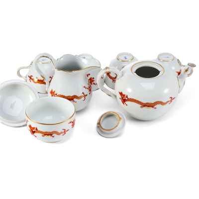 Чайный сервиз шинуазри Китайский дракон фарфор, Мейссен (Meissen) Германия 1930 гг. Германия Исполнитель: фабрика «Meissen» 1930 гг