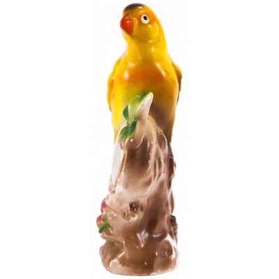 Термометр с попугайчиком фаянс, Keramos (?) втор. пол. ХХ в. Н-12,5 см. Keramos (?) Вторая половина XX века