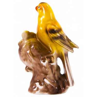 Термометр с попугайчиком фаянс, Keramos (?) втор. пол. ХХ в. Н-12,5 см. Keramos (?) Вторая половина XX века