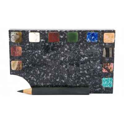 Сувенир Палитра з-д Русские самоцветы Свердловск СССР 1960-гг. 17x10,8 см. Свердловский завод “Русские самоцветы” 1960-гг