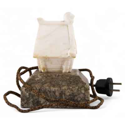 Настольная лампа мраморная. СССР 1940-1950 гг