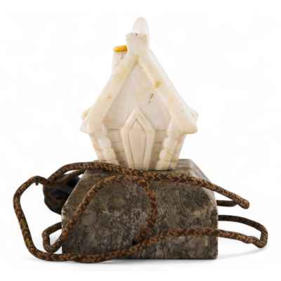 Настольная лампа мраморная. СССР 1940-1950 гг