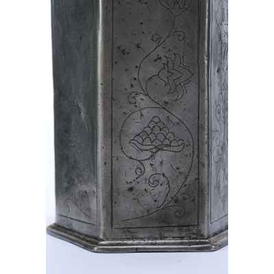 Шестигранная четвертина с навинчивающейся крышкой Германия 1773