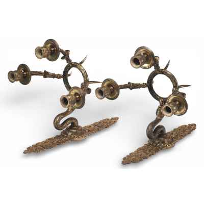 Парные бра в стиле эклектики Европа Третья четверть XIX века