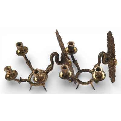 Парные бра в стиле эклектики Европа Третья четверть XIX века