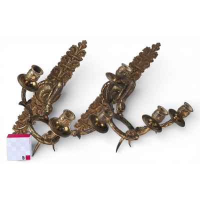 Парные бра в стиле эклектики Европа Третья четверть XIX века