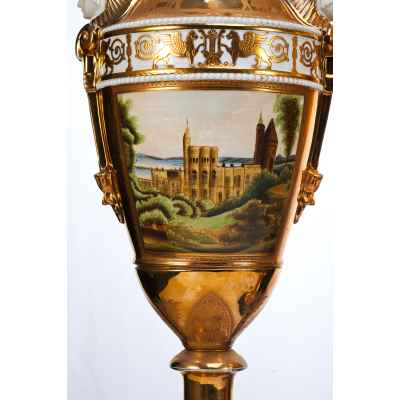 Парные вазы Пейзаж Европа 1-ая четверть  XX века