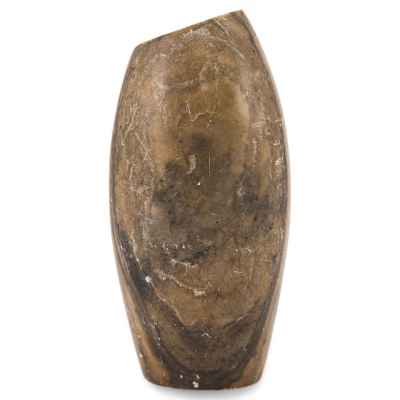 Ваза Ромашки мрамор с флорентийской мозаикой, СССР 1960-70е гг. 5,5х17 см. СССР 1960-1970 гг