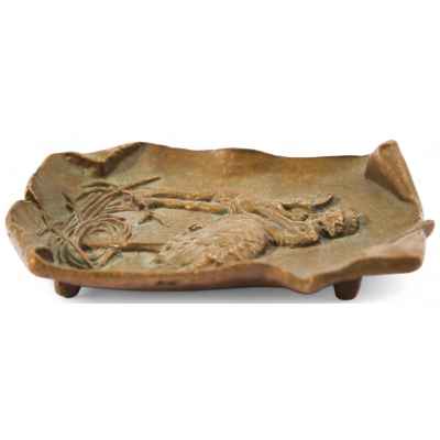 Лоток «Амур и цапля» Австро-Венгрия Конец XIX- началоXX вв