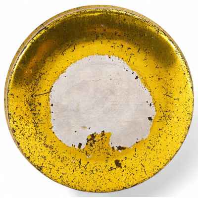 Жестяная коробочка для леденцов «монпасье» «Выставка достижений народного хозяйства» СССР конец 1950-х-1960 гг