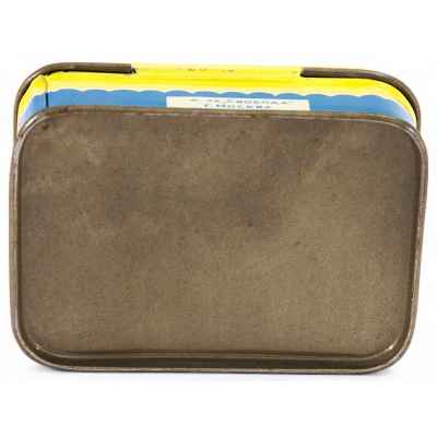 Жестяная коробочка для зубного порошка «С добрым утром» ф-ка х Свобода, г. Москва, СССР 1960-е гг