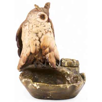 Скульптура Сова с чернильницей Россия Начало XX века