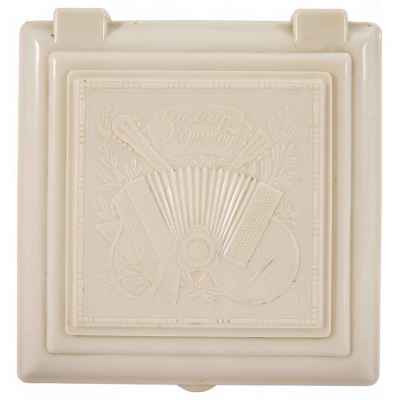 Шкатулка «За мир и дружбу» “Карболит” Орехово-Зуево 1957