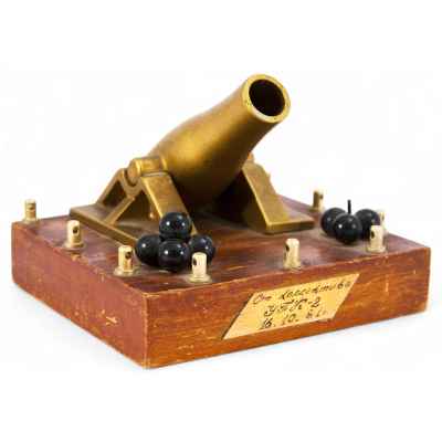 Сувенирный настольный письменный прибор «Мортира» СССР 1981