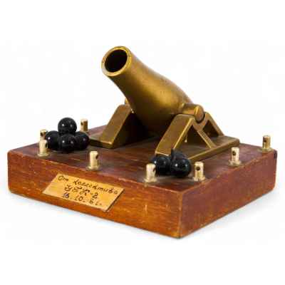 Сувенирный настольный письменный прибор «Мортира» СССР 1981