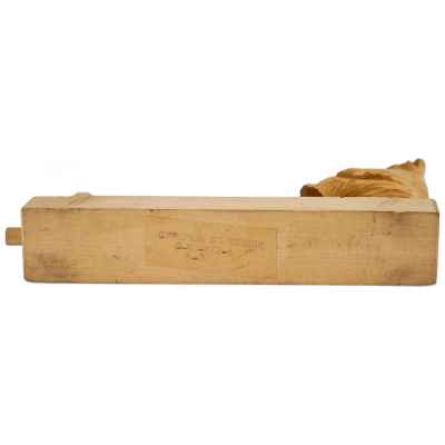 Деревянная подвижная игрушка Стрельба по мишени Богородское 1970-80 гг. 10,8x19,8 см. Село Богородское 1970 —80 гг