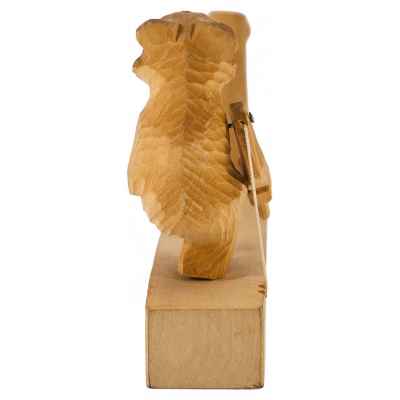 Деревянная подвижная игрушка Стрельба по мишени Богородское 1970-80 гг. 10,8x19,8 см. Село Богородское 1970 —80 гг