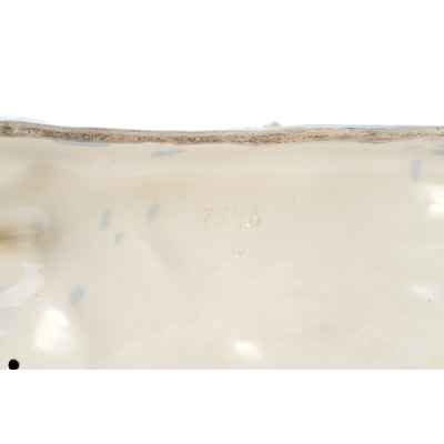 Скульптура Схватка льва с буйволом фаянс Erich Oehme 45х27 см. Европа середина ХХ века