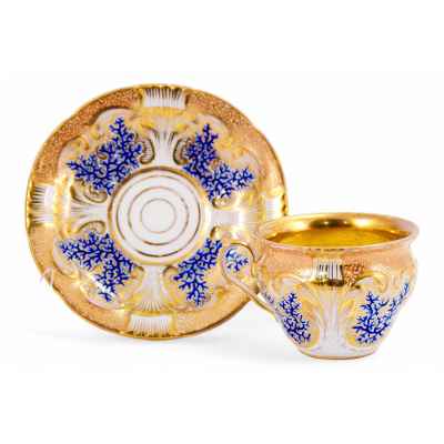 Чайная пара. Фарфор Богемия 1845-1872 гг