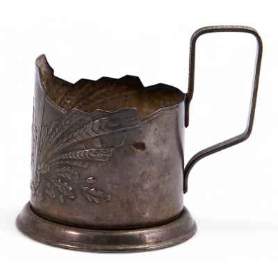 Подстаканник «Советский космос» СССР. Кольчугинский завод цветных металлов 1976