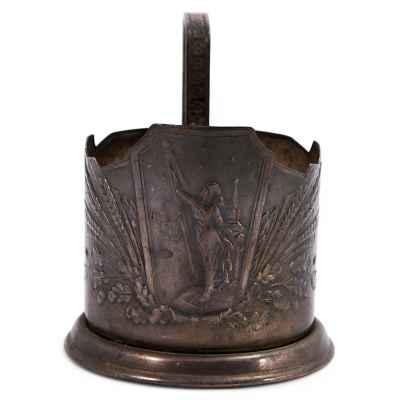 Подстаканник «Советский космос» СССР. Кольчугинский завод цветных металлов 1976