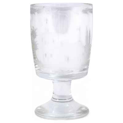 Кубок с рисунком дубовые веточки Богемия Конец XIX века