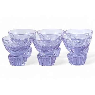 Графин с пробкой фиолетового оттенка Богемия Вторая четверть XX века