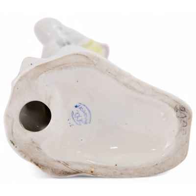 Скульптура Лыжница фарфор, Полонский ЗХК Полонное УССР 1950-60-е гг. Н-23,2 см. Полонский завод художественной керамики середина 1950 — конец 1960-х гг