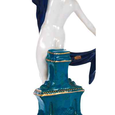 Скульптура Обнаженная фарфор, Е.&А. Müller Германия 1890-1927 гг. Н- 27,8 см. Рудольштадт 1890-1927 гг