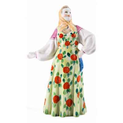 Скульптура Плясунья Даша фарфор, Дулевский ДФЗ Дулево СССР 1964г. Н-19,5 см. Дулево, Россия Исполнитель:Дулевский фарфоровый завод 1964