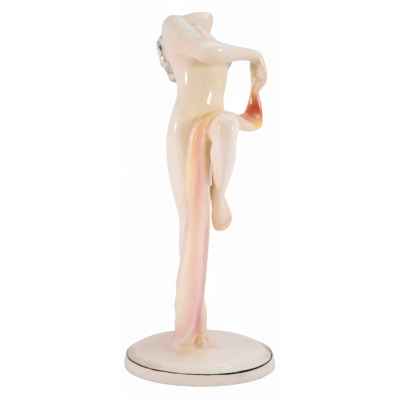 Скульптура Танцовщица фаянс, Хертвиг (Hertwig & Со.) ГДР 1950 гг. Н-28,5 см. Кацухетте, Германия 1950 гг