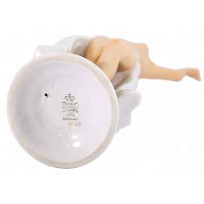 Статуэтка Танцовщица бисквит, Шабах-Кунст (Shaubach-Kunst) Германия 1953-58 гг. Н-25,7 см. Германия,  фабрика «Shaubach-Kunst» в Валлендорфе 1953-1958 гг